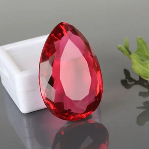 Large Pink Tourmaline 45.75 Ct Pear Faceted Cut Loose Gemstone Gift for Birthday - Picture 1 of 6