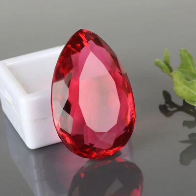 Large Pink Tourmaline 45.75 Ct Pear Faceted Cut Loose Gemstone Gift for Birthday - Image 1 of 4