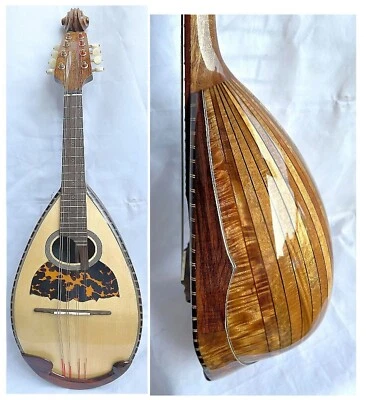 Bowl Back Mandolin Solid Spruce top Acacia Koa back Violin head NBMI(110-119) - Image 1 of 4