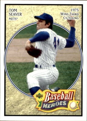 w1483 - 2005 Upper Deck Baseball Heroes #28 Tom Seaver Mets - NM-MT - Image 1 of 2