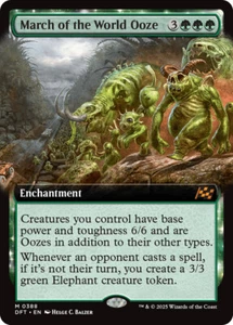 Magic The Gathering March of the World Ooze arte extendido - Aetherdrift #388 - Imagen 1 de 1