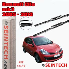 A116S COPPIA SPAZZOLE TERGI BOSCH AEROTWIN per RENAULT CLIO III Furgonato 1.2