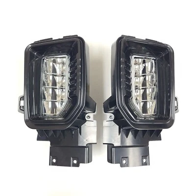 Fit 2020-2023 Sierra 2500 3500 HD Base SLE SLT W/Bezel Switch LED Fog Lights Set - Image 1 of 4