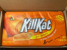 SIGNED 2019 Andrew Bell Poison Pumpkin Spice Kill Kat Evil Wafers Sealed KillKat