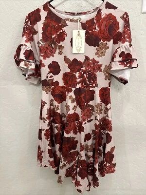 Joyfolie девочки Emilia платье в румянец роза размер 10 новый с Ярлыками - Изображение 1 из 2