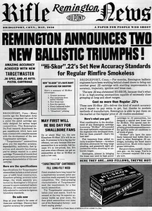 1938 Remington Palma Kleanbore Hi-Skor Ammo Original Foldout Print Ad - Picture 1 of 3