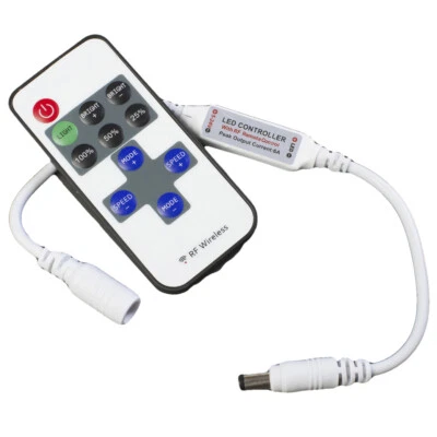 LEDupdates LED 灯无线远程调光器带直流连接器 5v 12v 24v — 第 1/4 张图片