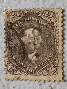 US Stamp Scott #78 Used Good Cond. Lilac 2025 SCV $425 - Picture 1 of 2
