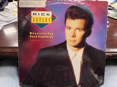 Rick Astley Whenever You Need Somebody РЕМИКСЫ 12 дюймов Великобритания 1987 PWL PT41568R - Изображение 1 из 2