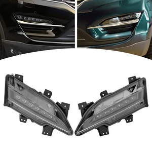 For 2014 -2018 Lincoln MKC LED Fog Lights Front Fog Light Lamps Left+Right Pair - Foto 1 di 17
