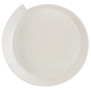 VILLEROY & BOCH NEW WAVE CAFFE WHITE PORCELAIN 9.25" SALAD PLATE GERMANY NEW - Picture 1 of 6