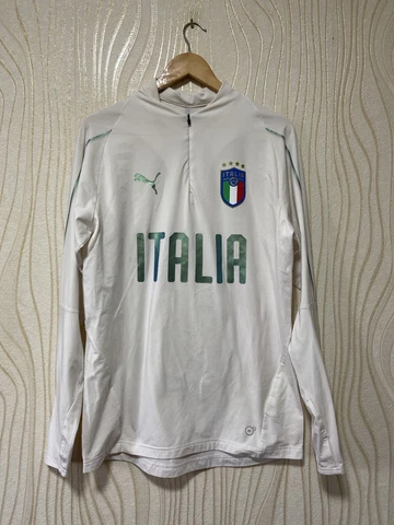ITALY 2018 2019 1/4 TRAINING FOOTBALL SOCCER SWEATSHIRT TOP PUMA PLAYER ISSUE sz Cover