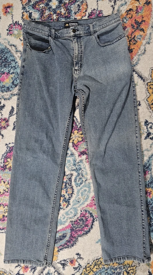 Vaqueros Emerica Classic Stretch Skateboard Azul Denim Talla 32 Foto 1 de 4