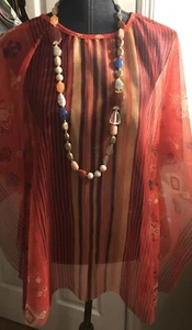 Mojos Design Blouse Sheer, Boho - Picture 1 of 6