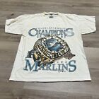 Vintage lata 90. 97 Miami Marlins World Series Ring MLB Koszula Pojedynczy przeszyw Męska Duża