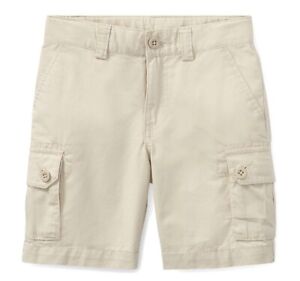 NWT New Ralph Lauren Polo Boys Khaki School Cargo Uniform Shorts Size 5 $35