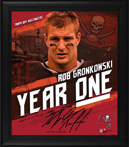 Rob Gronkowski Tampa Bay Buccaneers Framed 15x17 #Year1 Collage Cover