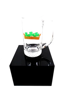 Emerald Society Glas Bierkrug Kleeblatt irisch Deko Bargeschirr Zuhause Urlaub - Bild 1 von 6
