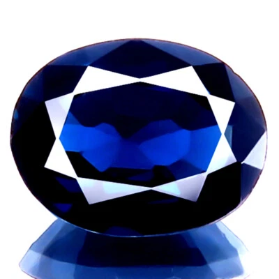 1.55ct FLAWLESS NATURAL UNHEATED BEST 5A+ DEEP BLUE SPINEL PERFECT OVAL CUT GEM! - Image 1 of 4