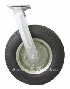 12DPNTS 12" Swivel Caster Pneumatic Wheel 500 lbs Capacity Ball Bearings - Picture 1 of 2