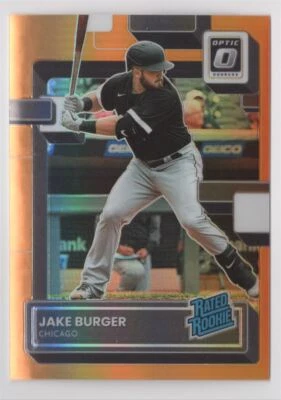 2022 DONRUSS RATED ROOKIE ORANGE PRIZM Jake Burger /125 Chicago White Sox #37 - Image 1 of 2