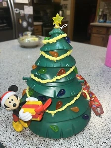 Disney Parks Mickey Light Up Christmas Tree Popcorn Bucket Holidays 2019 Retired - Picture 1 of 4