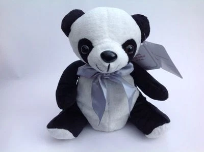 Panda Bear Soft Plush Stuff Toy 7" Sitting Age 3+ Zoo Animal NEW - Photo 1/3