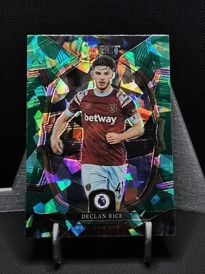 2022 Panini Select EPL Terrace Green Ice Declan Rice #91 SSP - Image 1 of 3
