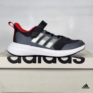 Size 13 Little Kids - adidas FortaRun 2.0 - Black / Silver / Grey / Red - HP5448 - Picture 1 of 9