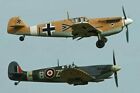 German Me 109 And Raf Spitfire Ww2 Wwii #102 5 X 7