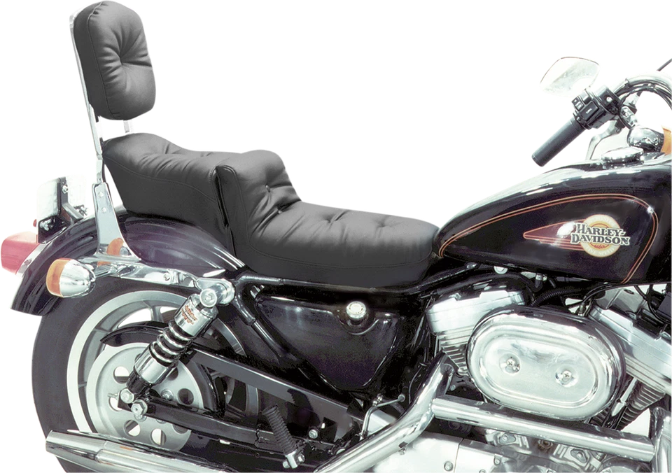 Mustang 82-03 Harley Sportster Duke 1 pieza asiento estante - negro Foto 1 de 1
