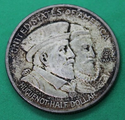 1924 Huguenot Tercentenary Commemorative Half Dollar - Image 1 of 2