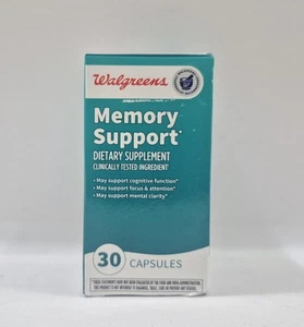 Walgreens Memory Support Dietary Supplement 30 Count EXP 8/26 Free Shipping  - Picture 1 of 3