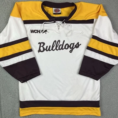 Camiseta deportiva de hockey universitaria vintage K1 UMD Minnesota Duluth Bulldogs - talla S blanca Foto 1 de 4