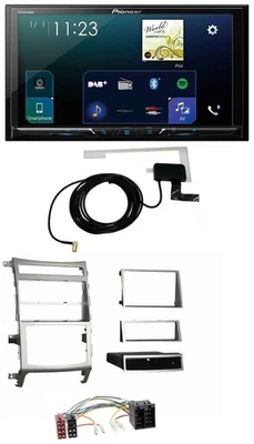 Pioneer 2DIN DAB USB MP3 Bluetooth Autoradio für Hyundai ix55 2009-2012 silber - Bild 1 von 4