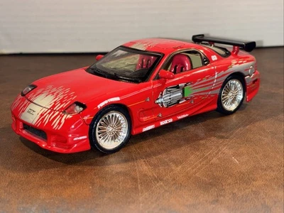 Racing Champions 1:18 1993 Mazda RX-7 Fast & The Furious interior rojo fundido a presión Foto 1 de 4