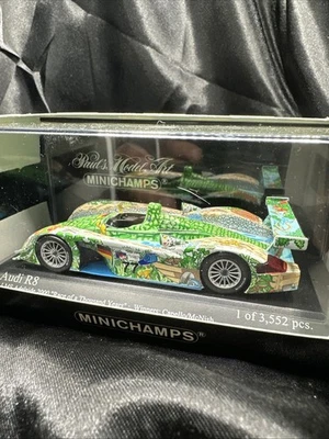 MINICHAMPS - AUDI R8 ALMS ADELAIDE 2000 GANADORES 1:43 430 000977 en caja EE. UU. Foto 1 de 4
