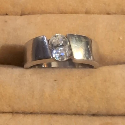 Anillo banda Tailandia 925 circonita cúbica para hombre (12) Foto 1 de 4