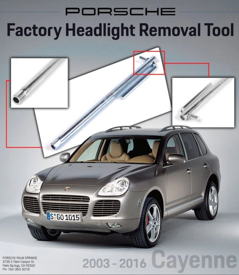 Herramienta de extracción de faros Porsche Cayenne 2003-2016 de fábrica OEM 95572113501 Foto 1 de 4