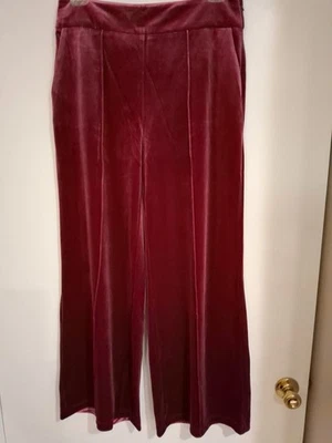 I.N.C. International Concepts Terciopelo Pierna Ancha LRG Reg. Carmesí de otoño de gran altura  Foto 1 de 4
