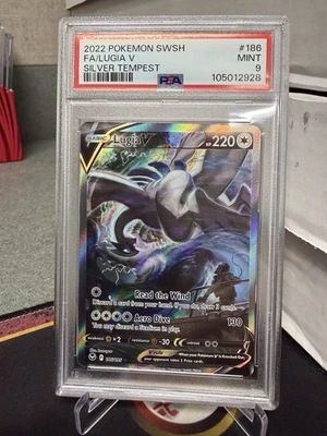 Pokémon Sword & Shield Silver Tempest 2022 #186 arte completo/Lugia V PSA 9 Foto 1 de 3