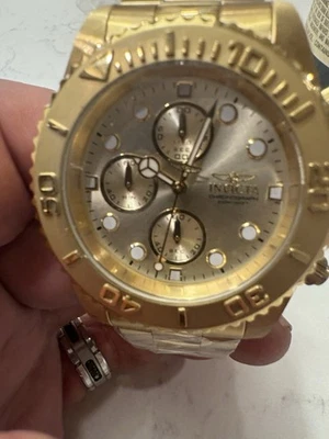 Invicta 1774 Men's Pro Diver Ion Plated Watch in Gold Stainless Steel - image 1 of 4