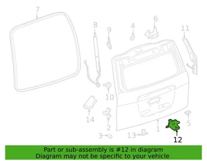 GM OEM 2021-2022 Tahoe/Escalade/Yukon/Suburban Rear Lift Gate Latch 13552742 NIB - Foto 1 di 4