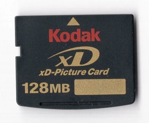 128MB KODAK XD MEMORY CARD STANDARD TYPE FUJI FINEPIX/OLYMPUS CAMERAS 128 MB - Image 1 of 1