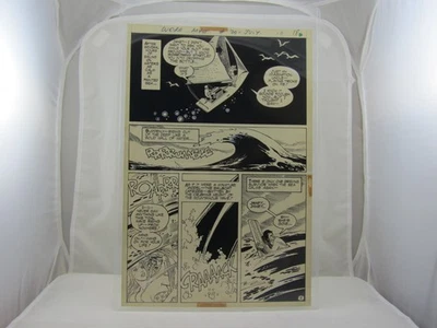 WEIRD MYSTERY TALES #20 ORIG-ART p18 DC Comics TENNY HENSON 1975 "Veil of Death" - Image 1 of 2