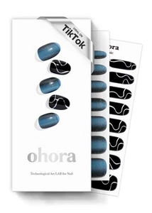 ohora Semi Cured Gel Nail Strips (N DJ Wave) - Dark, Ombre/Patterned, Works w... - Picture 1 of 8
