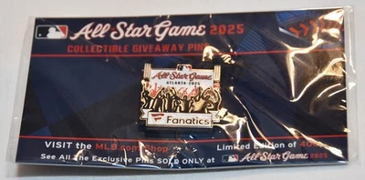 2025 MLB All Star Game Pin Fanatics FAN ASG Giveaway Atlanta RARE Limited 400 - Image 1 of 4