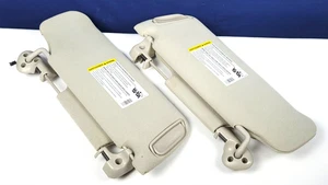 2000 - 2006 Chevy Suburban Tahoe Yukon Sun Visor Set Pair Tan / Creme - Picture 1 of 13