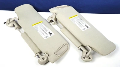 2000 - 2006 Chevy Suburban Tahoe Yukon Sun Visor Set Pair Tan / Creme - Image 1 of 4