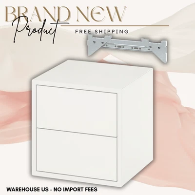 NOVO ARMÁRIO DE PAREDE IKEA EKET com 2 gavetas, branco, 13 3/4x13 3/4x13 3/4"; 2 cores - Imagem 1 de 2